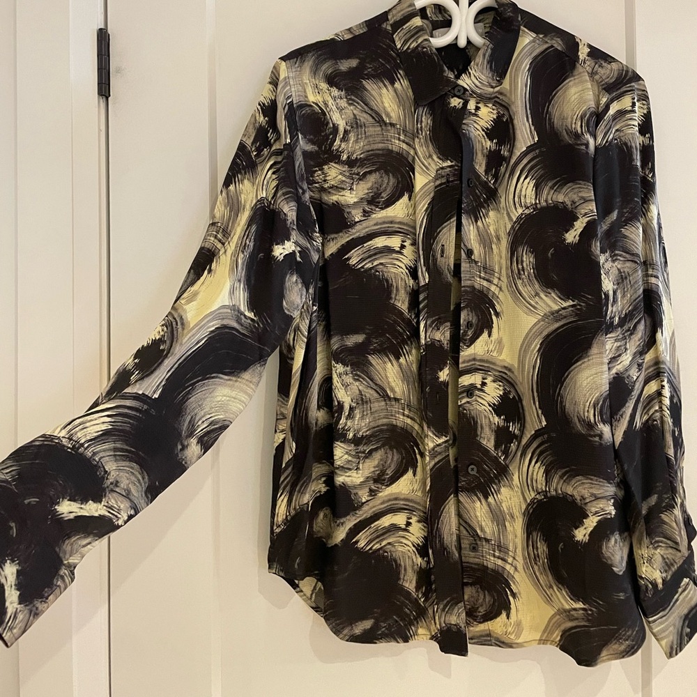 Everlane - Patterned button down shirt (size: 12) NWOT